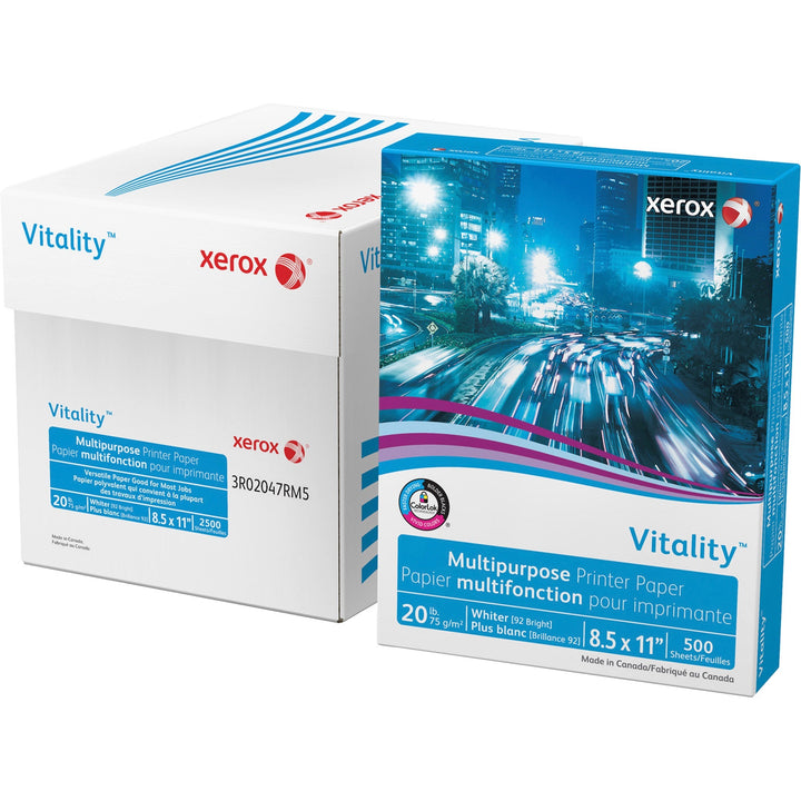 Image of Xerox® Copy Paper,20 lb, 8-1/2" x 11", 92 GE,500/PK,10/CT,40/PL,WE