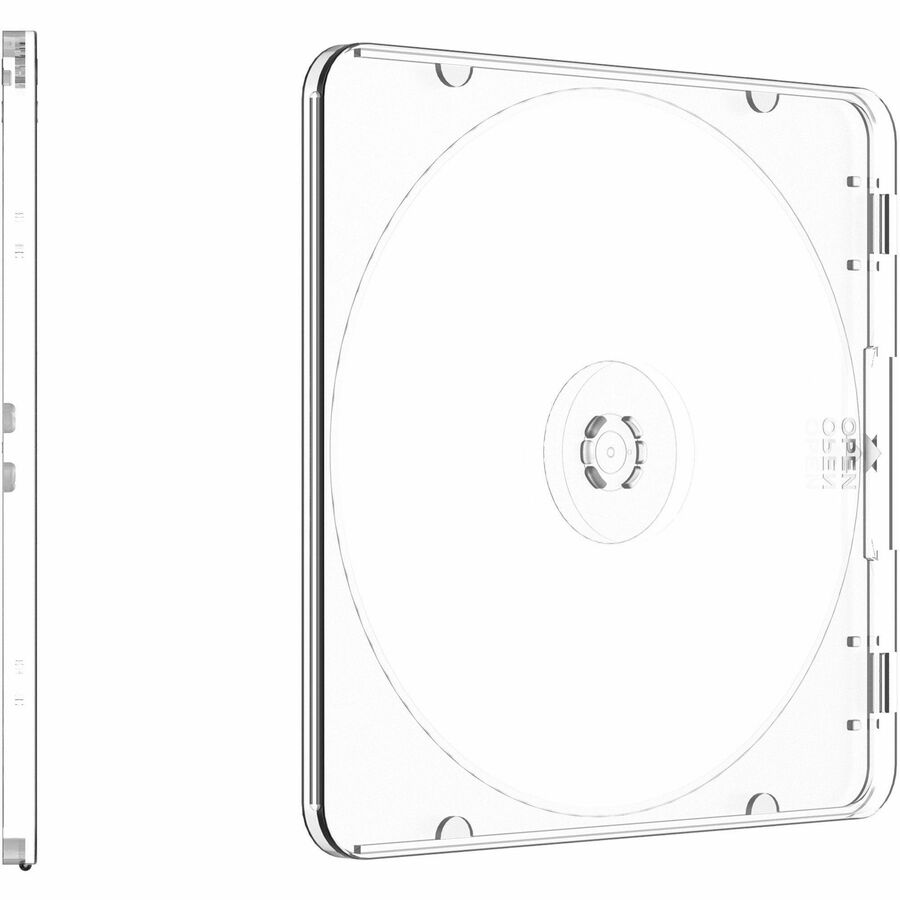Image of Compucessory 55307 Slim Disc Case, Polypropylene, Clear, Translucent, 50 / Pack