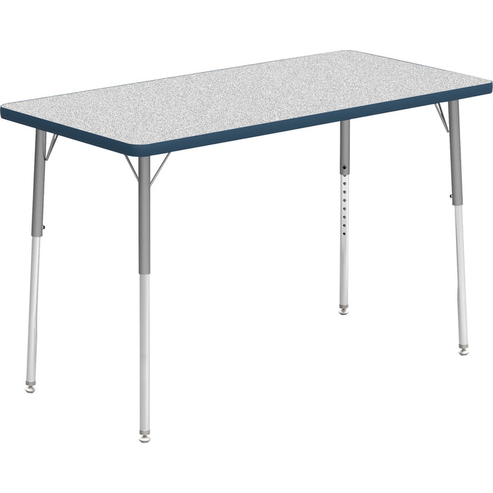 Image of Lorell Tabletop, Rectangular, Laminate, 24"x48", Gray/Navy