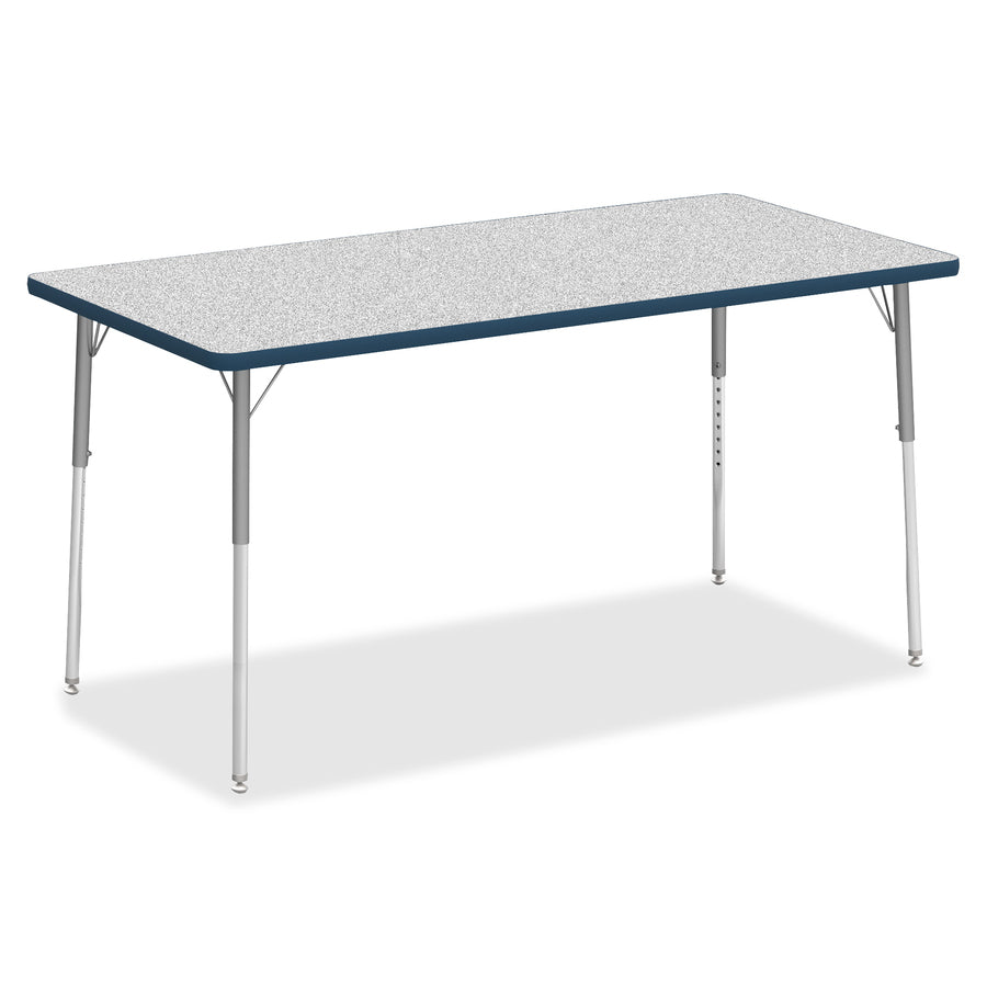 Image of Lorell Tabletop, Rectangular, Laminate, 30"x60", Gray/Navy