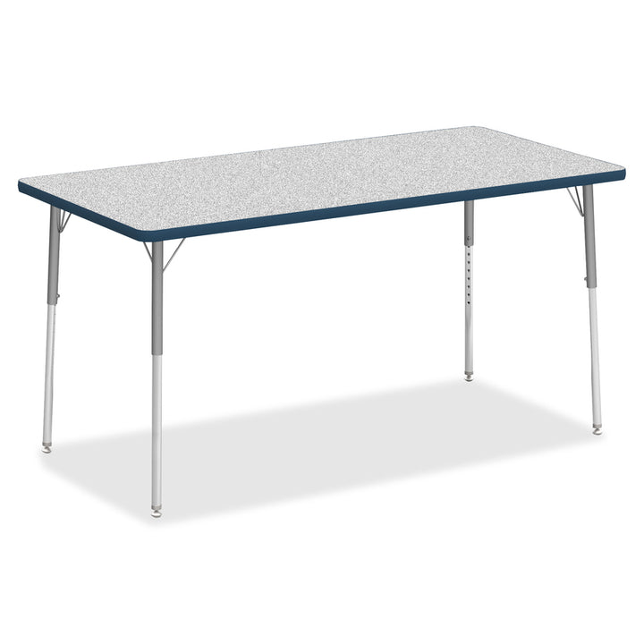 Image of Lorell Tabletop, Rectangular, Laminate, 30"x60", Gray/Navy
