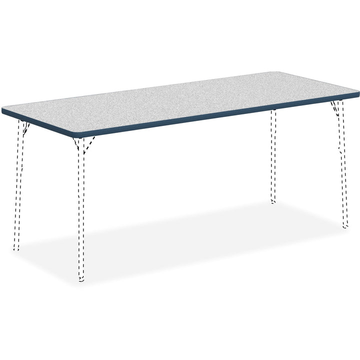Image of Lorell Tabletop, Rectangular, Laminate, 30"x72", Gray/Navy