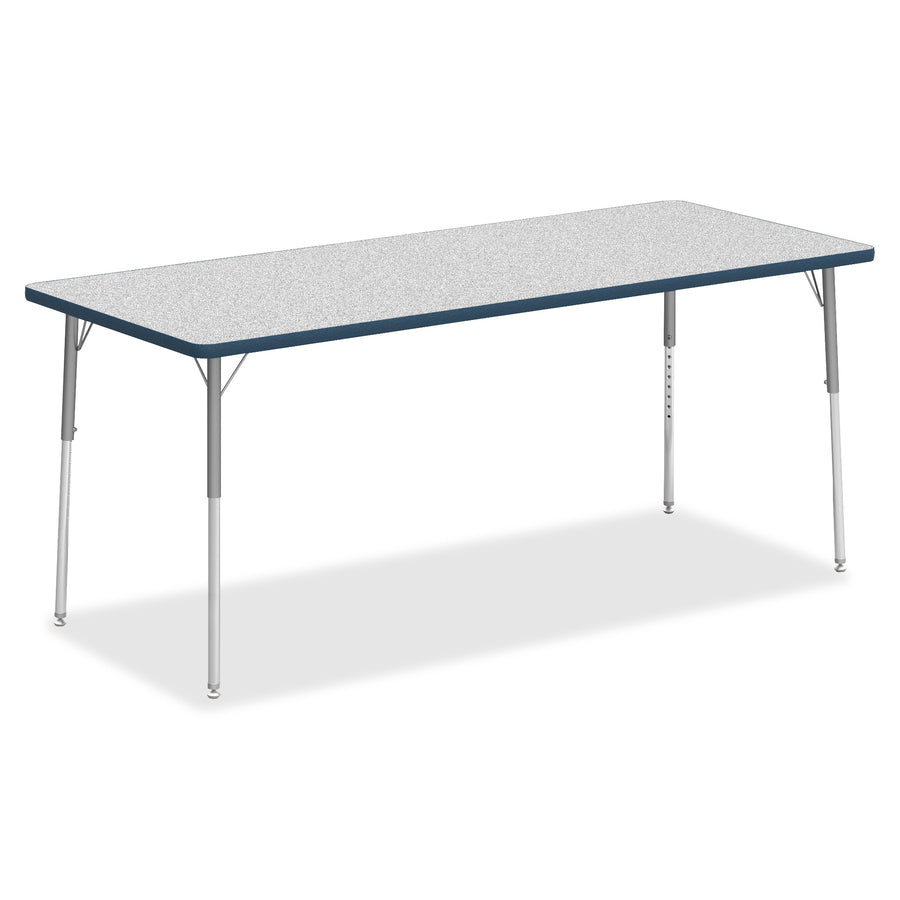 Image of Lorell Tabletop, Rectangular, Laminate, 30"x72", Gray/Navy