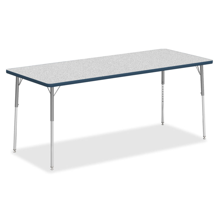 Image of Lorell Tabletop, Rectangular, Laminate, 30"x72", Gray/Navy