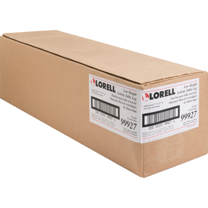 Image of Lorell Base w/4 Legs,f/Activity Tabletops,1-1/8"x30",4/CT,SR/Chrome
