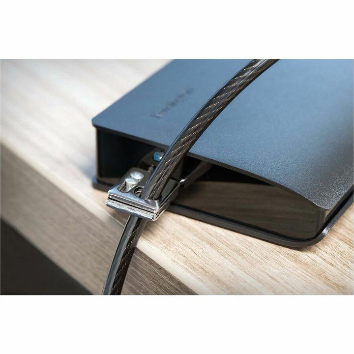 Image of Kensington® Locking Kit w/2 Adapters, Standard Keyed, 8', Black
