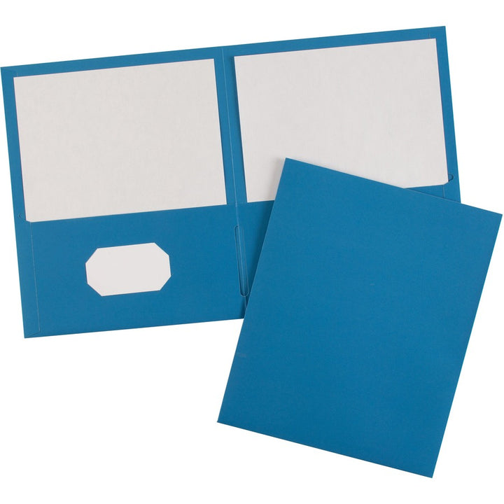 Image of Avery® 2-Pocket Folder,Letter-size,20Sh/Pocket,125/CT,Light Blue