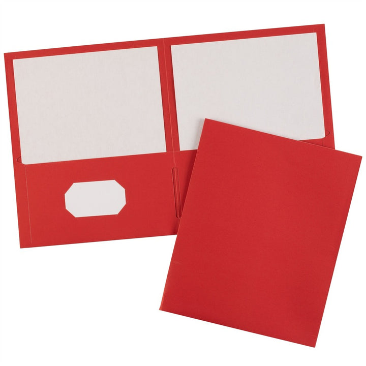 Image of Avery® 2-Pocket Folder, Letter-size, 20Sh/Pocket, 125/CT, Red
