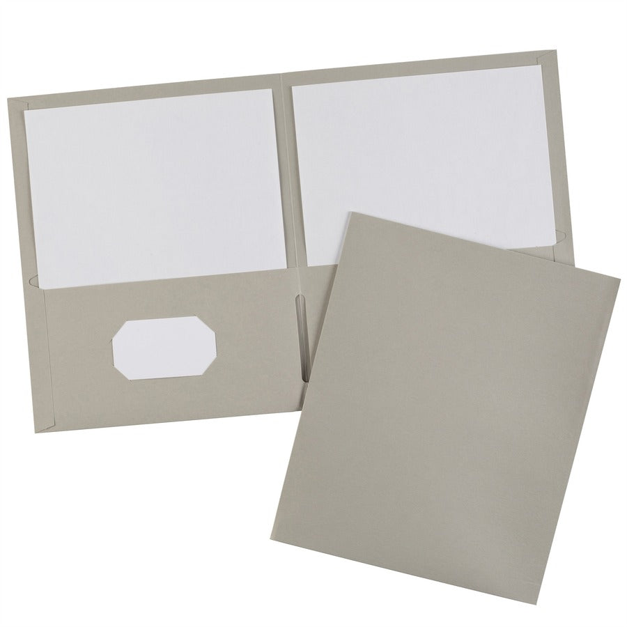 Image of Avery® 2-Pocket Folder, Letter-size, 20Sh/Pocket, 125/CT, Gray