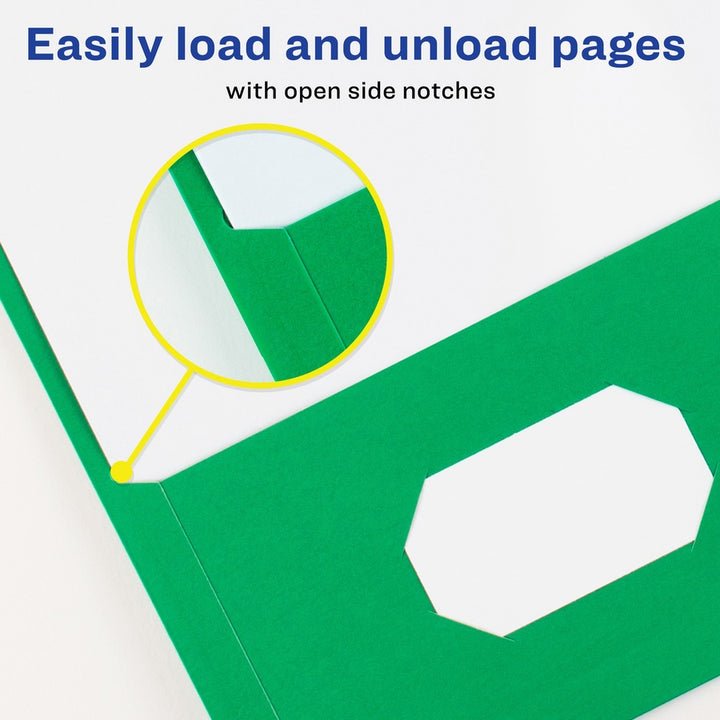 Image of Avery® 2-Pocket Folder, Letter-size, 20Sh/Pocket, 125/CT, Assorted