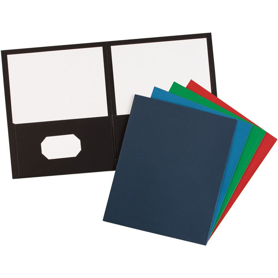 Image of Avery® 2-Pocket Folder, Letter-size, 20Sh/Pocket, 125/CT, Assorted