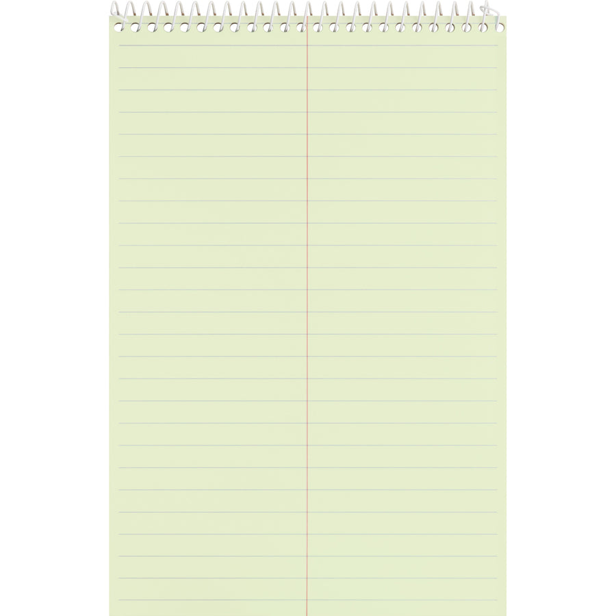 Image of Business Source Steno Notebook,Gregg Ruled,6"x9",70 Sheets, 12/PK, GN Paper