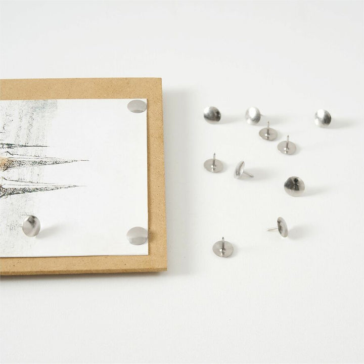 Image of Lorell Thumbtacks, 3/8"Dia Shank, 5/16"L, 1000/BX, Silver
