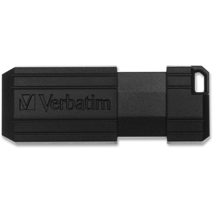 Image of Verbatim® USB 2.0 Drive, Push-Pull Slide, 8GB, 5/Bundle, Black