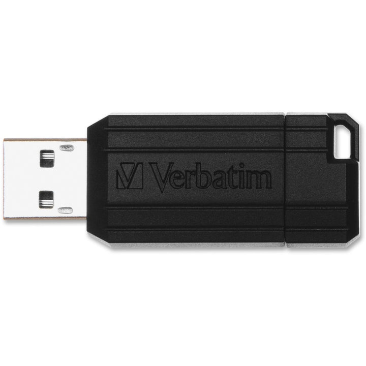 Image of Verbatim® USB 2.0 Drive, Push-Pull Slide, 8GB, 5/Bundle, Black