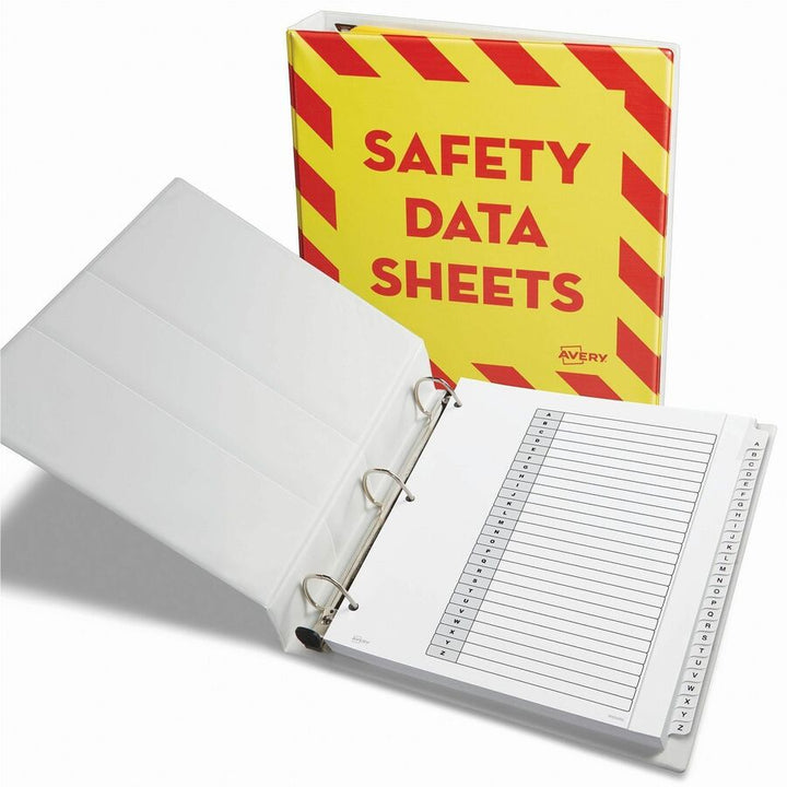 Image of Avery® Customizable TOC Ready Index Black and White Dividers, 26-Tab, A to Z, 11 x 9.25, 1 Set