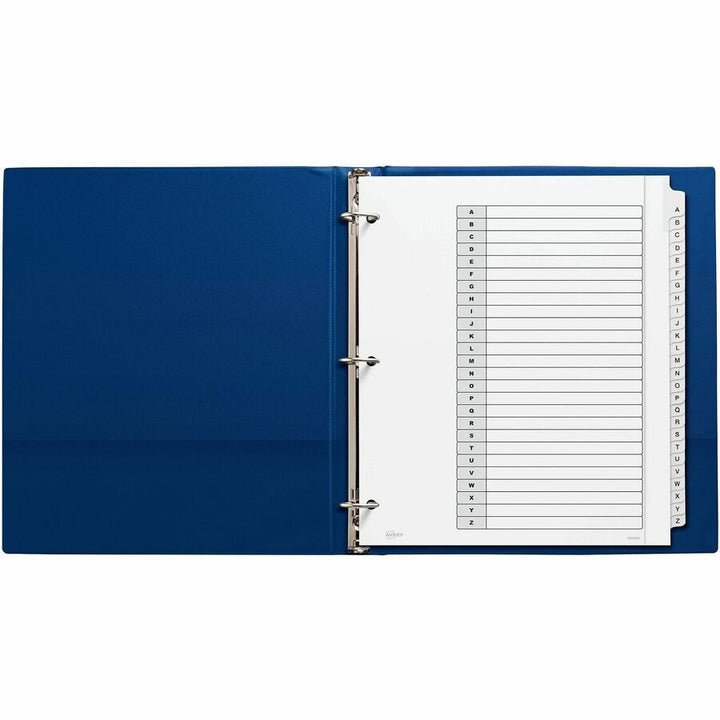 Image of Avery® Customizable TOC Ready Index Black and White Dividers, 26-Tab, A to Z, 11 x 9.25, 1 Set