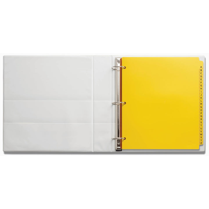 Image of Avery® Heavy-Duty Preprinted Plastic Tab Dividers, 26-Tab, A To Z, 11 X 9, Yellow, 1 Set