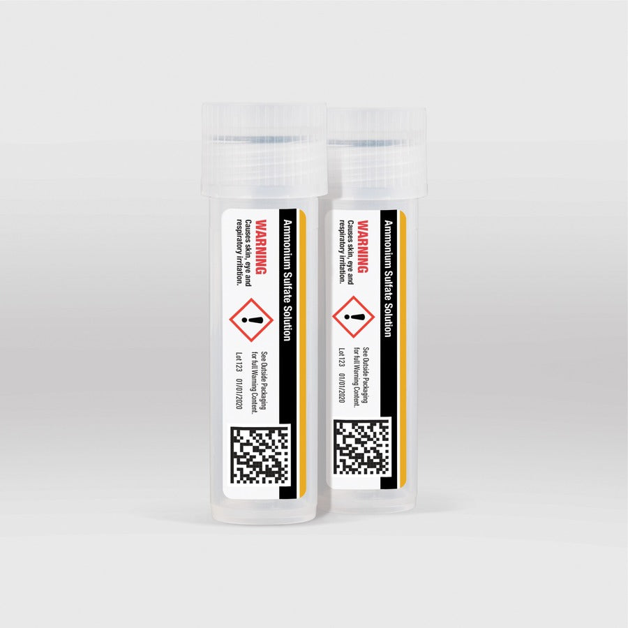 Image of Avery® Ultraduty Ghs Chemical Waterproof And Uv Resistant Labels, 0.5 X 1.75, White, 60/sheet, 25 Sheets/pack