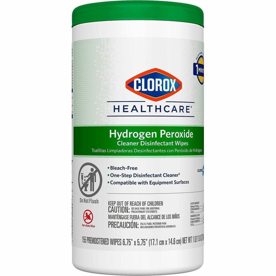 Image of Clorox Healthcare 30825 Hydrogen Peroxide Cleaner Disinfectant Wipes