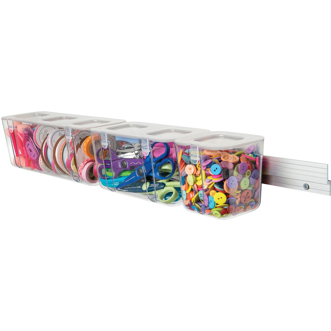 Image of deflecto® Caddy Organizer System, Stackable,16"W x 11"L x 17-1/4"H,AST
