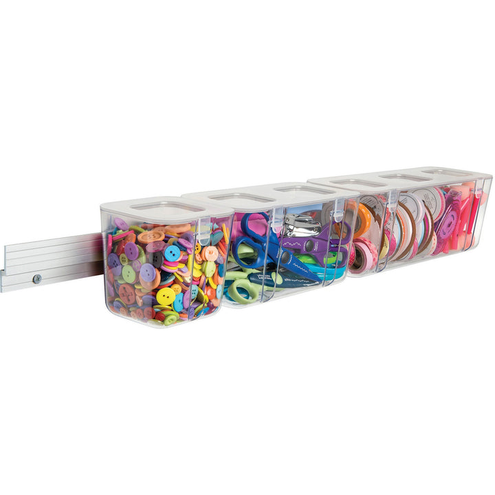 Image of deflecto® Caddy Organizer System, Stackable,16"W x 11"L x 17-1/4"H,AST