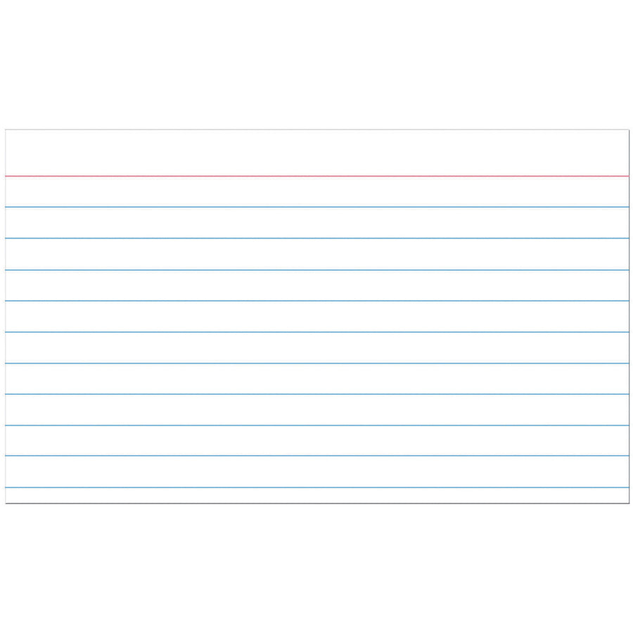 Image of Pacon® Index Cards, Ruled, 3"x5", 100/PK, White