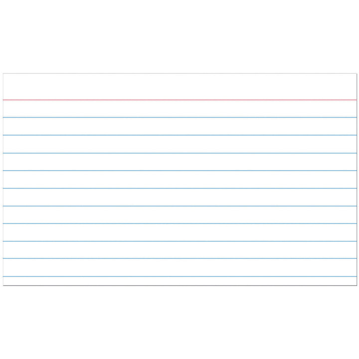 Image of Pacon® Index Cards, Ruled, 3"x5", 100/PK, White