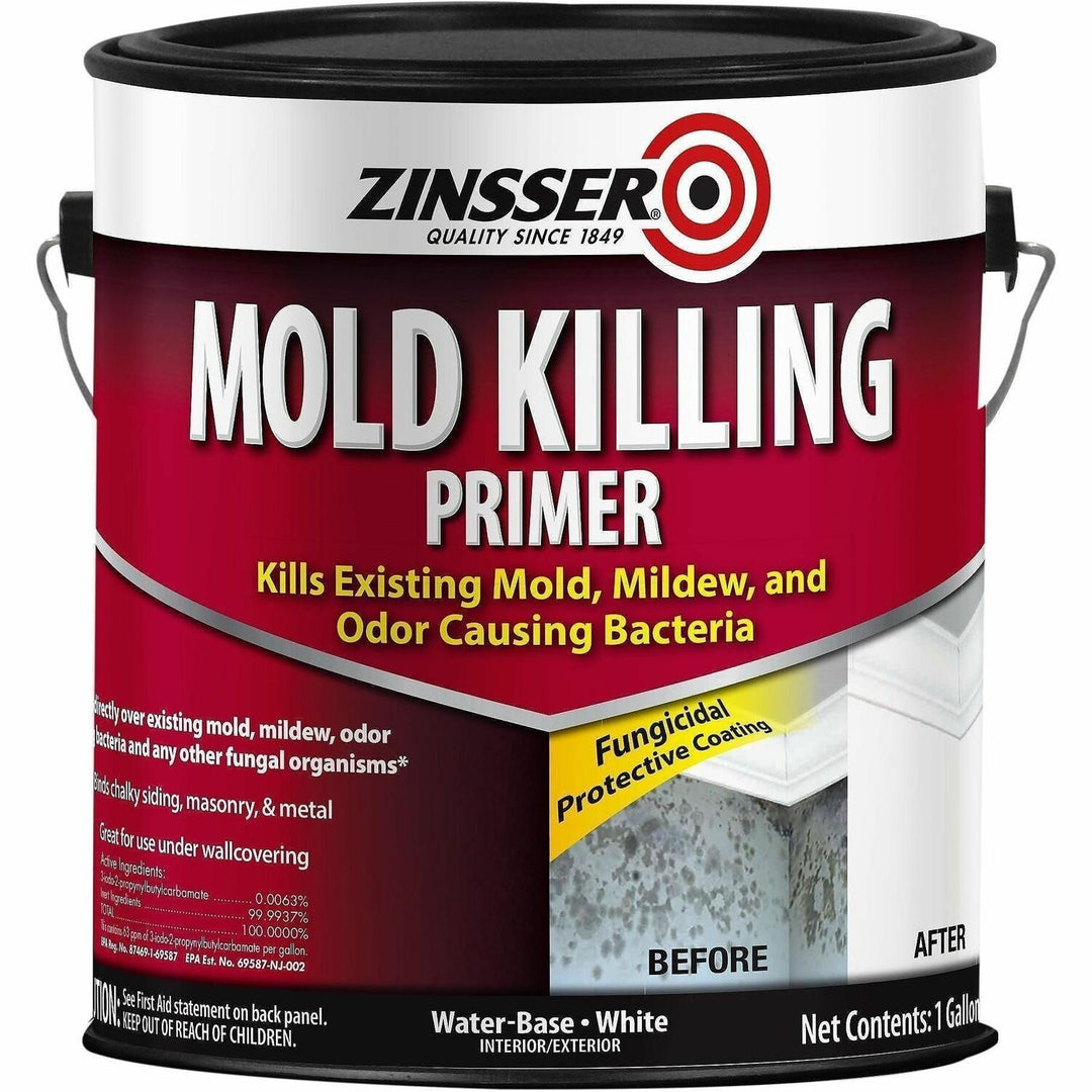 Image of Zinsser 276049 Mold Killing Primer, White, 2 / Carton