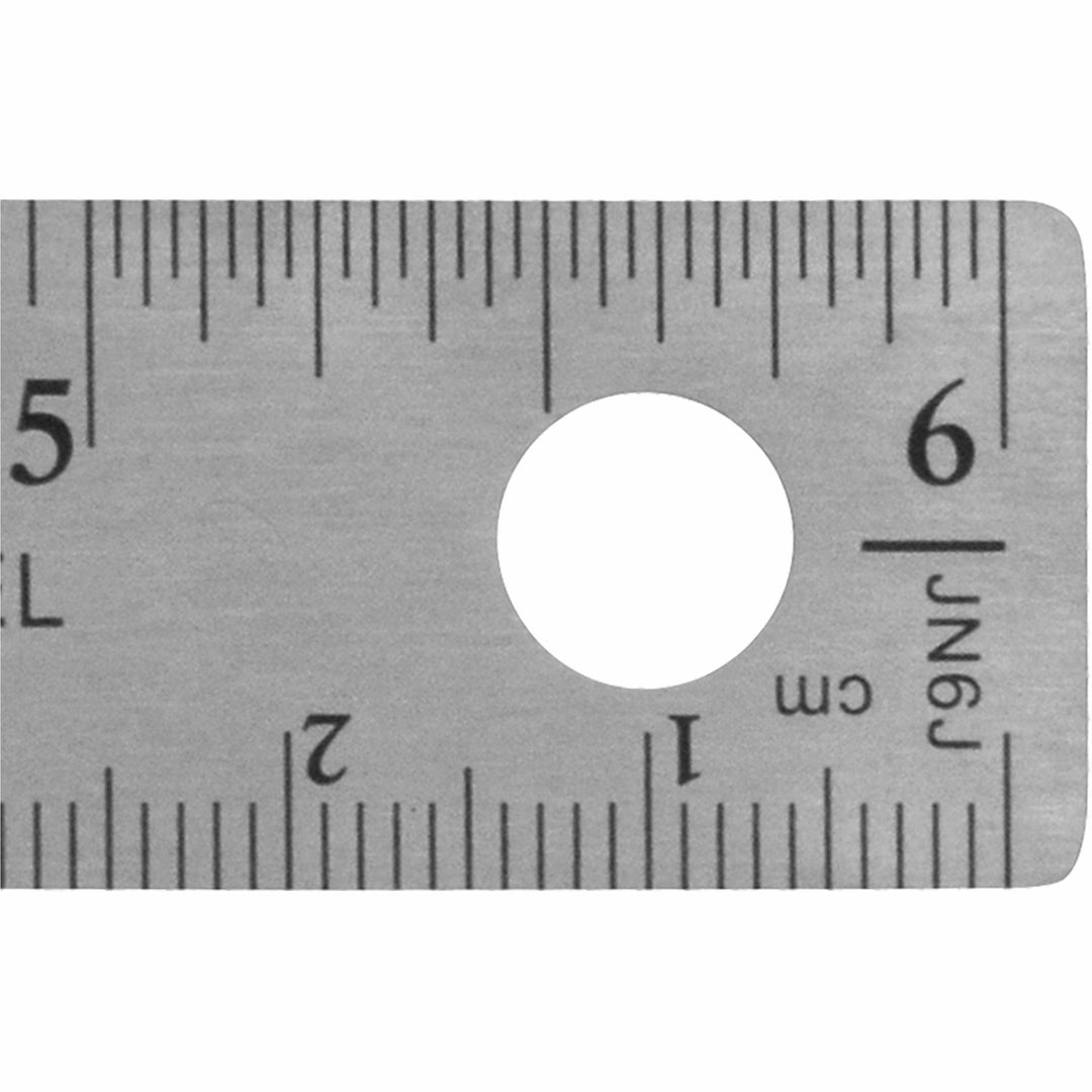 Image of Acme United Corporation Rulers, 6"L, Stainless Steel, Nonslip Cork Back, 12/BX, SR