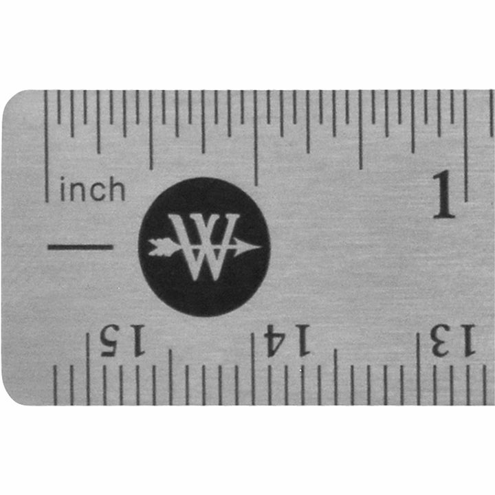 Image of Acme United Corporation Rulers, 6"L, Stainless Steel, Nonslip Cork Back, 12/BX, SR