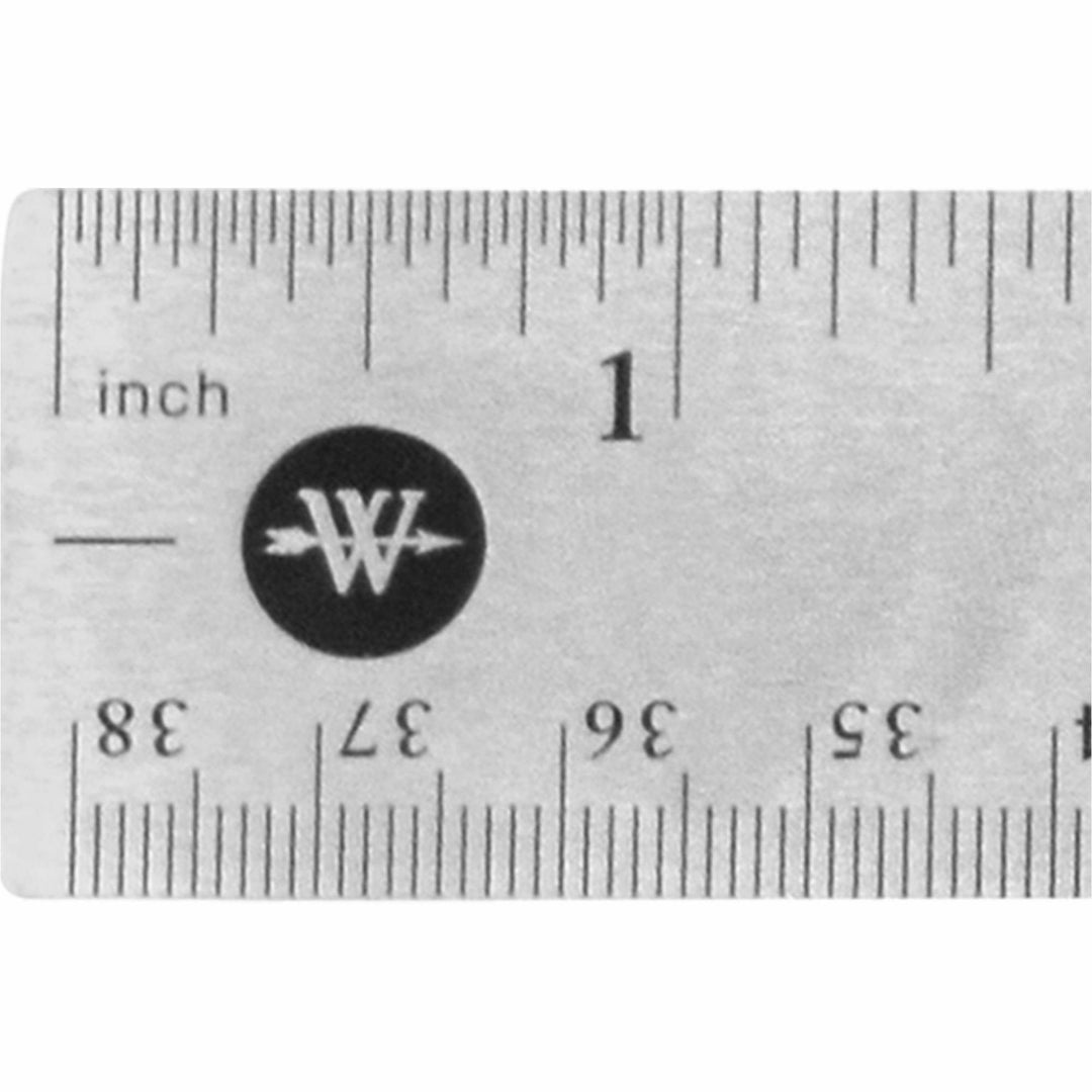 Image of Acme United Corporation Rulers, 15"L, Stainless Steel, Nonslip Cork Back, 12/BX, SR