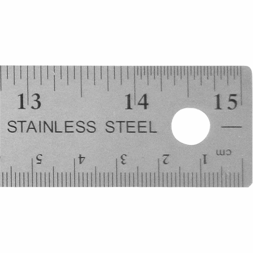 Image of Acme United Corporation Rulers, 15"L, Stainless Steel, Nonslip Cork Back, 12/BX, SR