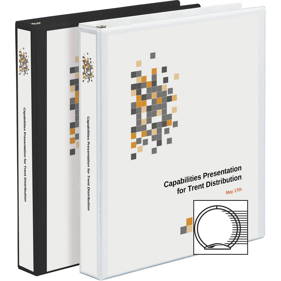 Image of Avery® Economy View Binders,Round Ring,3" Cap,11"x8-1/2",4/BD,WE