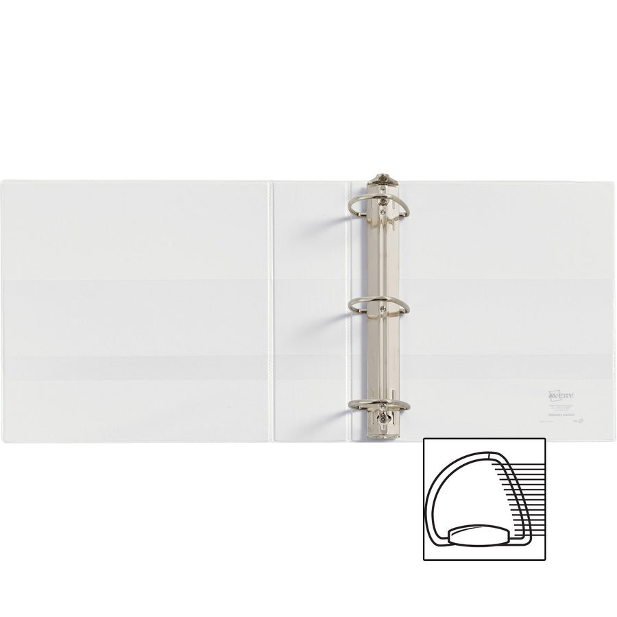 Image of Avery® View Binder, 3" Capacity, 11"x8-1/2", 3/BD, WE