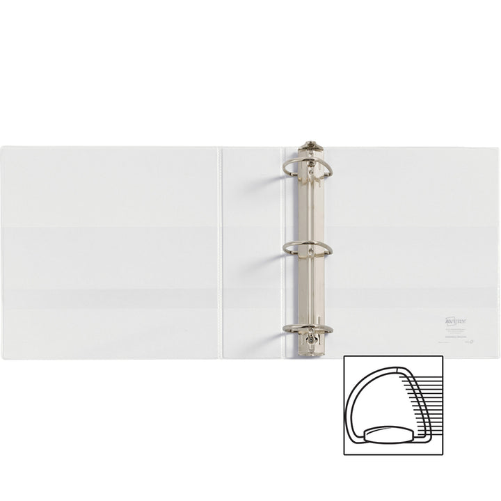 Image of Avery® View Binder, 3" Capacity, 11"x8-1/2", 3/BD, WE