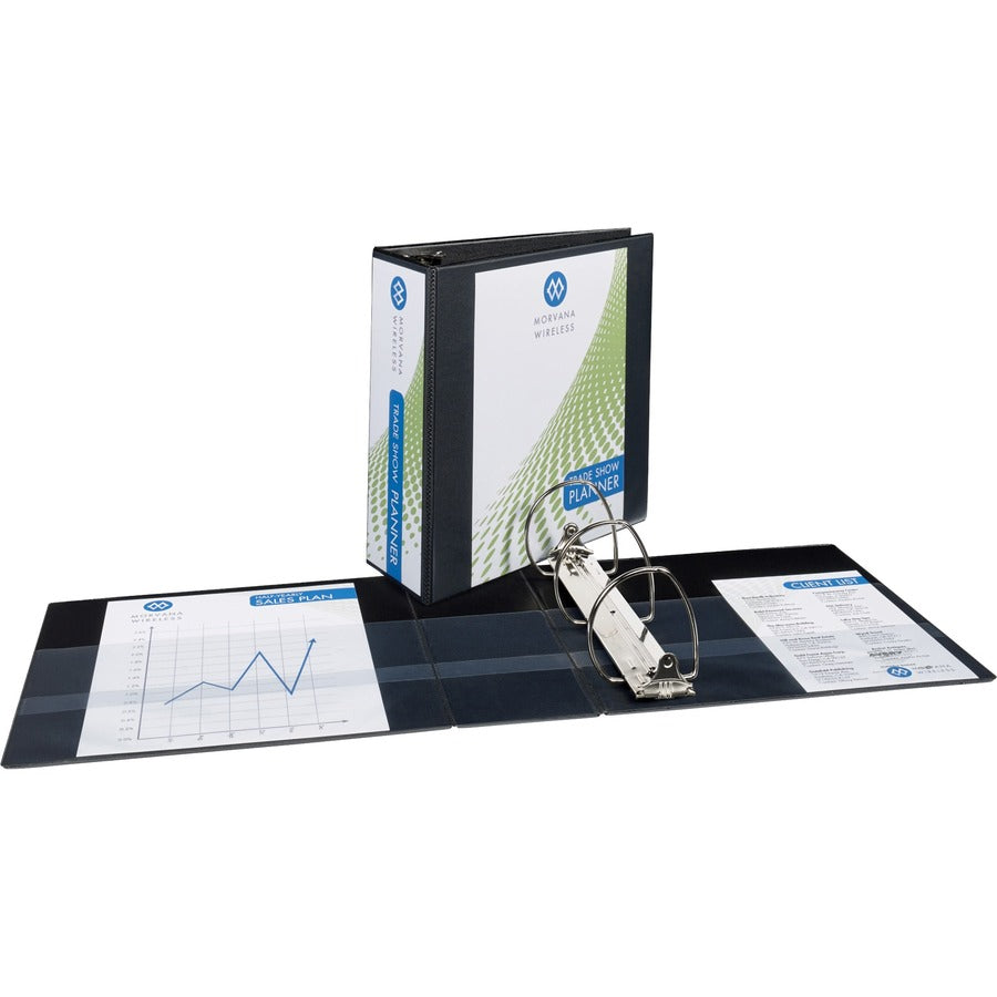Image of Avery® View Binder, 4" Capacity, 11"x8-1/2", 3/BD, BK
