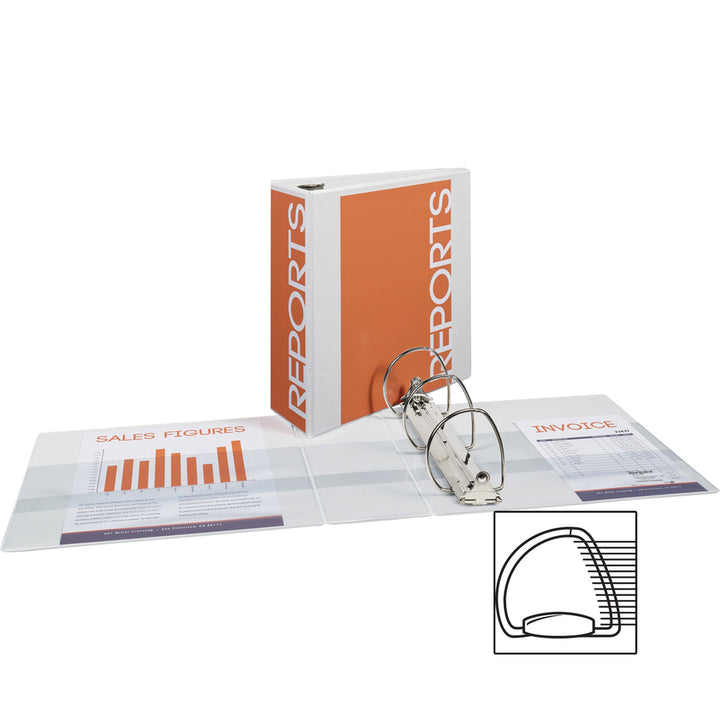 Image of Avery® View Binder, 4" Capacity, 11"x8-1/2", 3/BD, WE