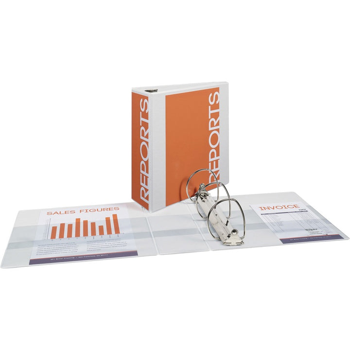 Image of Avery® View Binder, 4" Capacity, 11"x8-1/2", 3/BD, WE