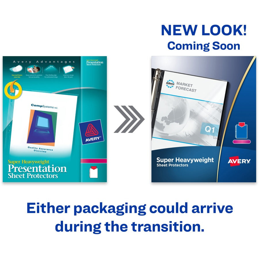 Image of Avery® Sheet Protectors,Super Hvywt,25/PK,3PK/BD,Diamond Clear