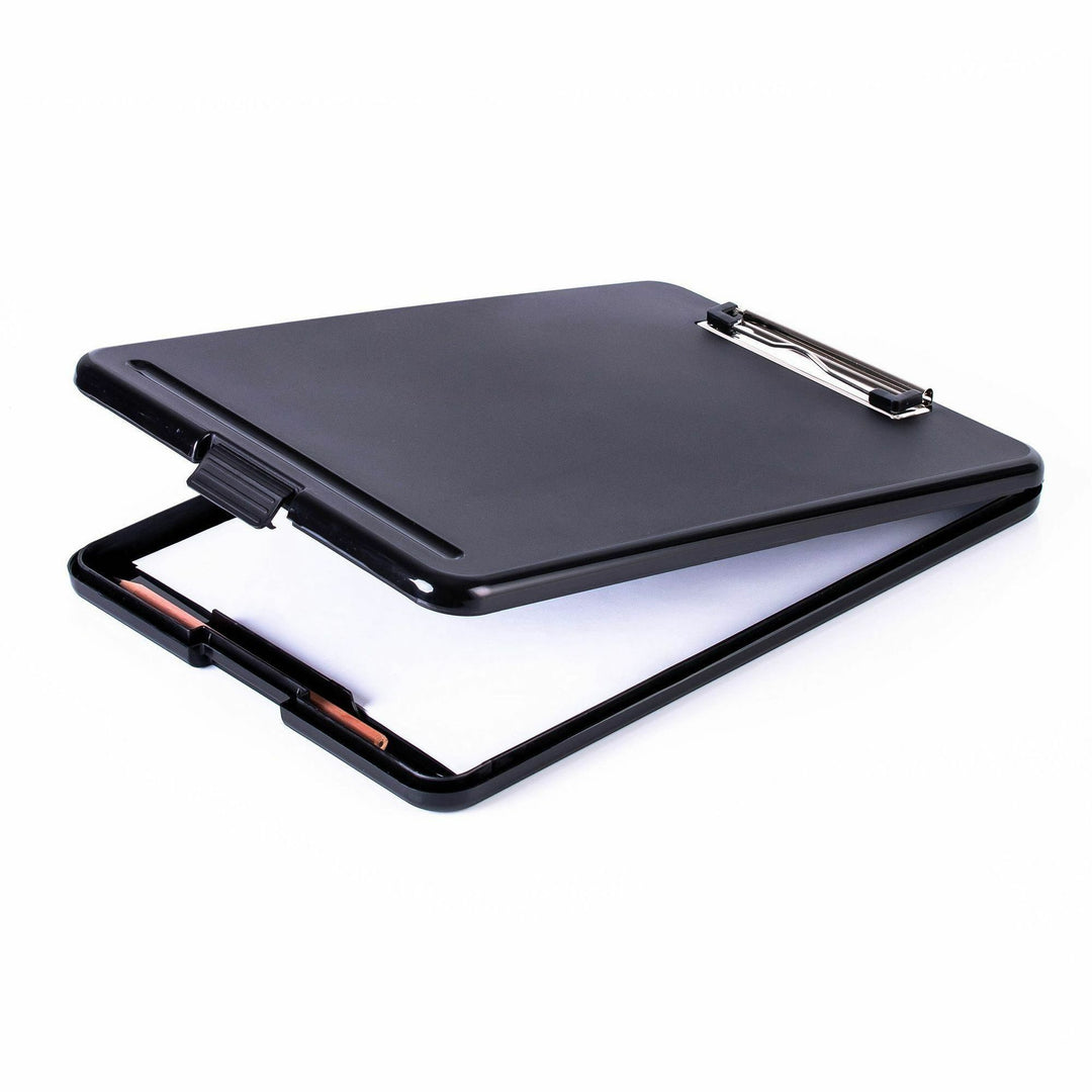 Image of Business Source Storage Clipboards, Plastic, 9"x13", Letter, 12/CT, Black