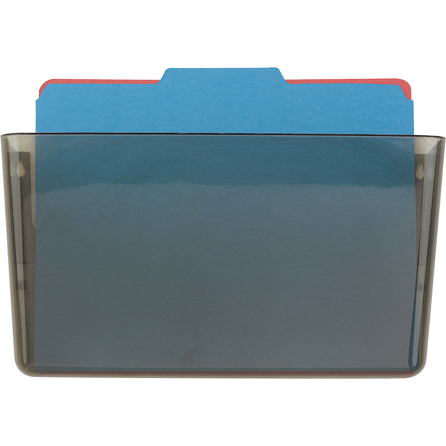 Image of Officemate Wall Files, Letter, 13"x4-1/8"x7", 4/CT, Smoke