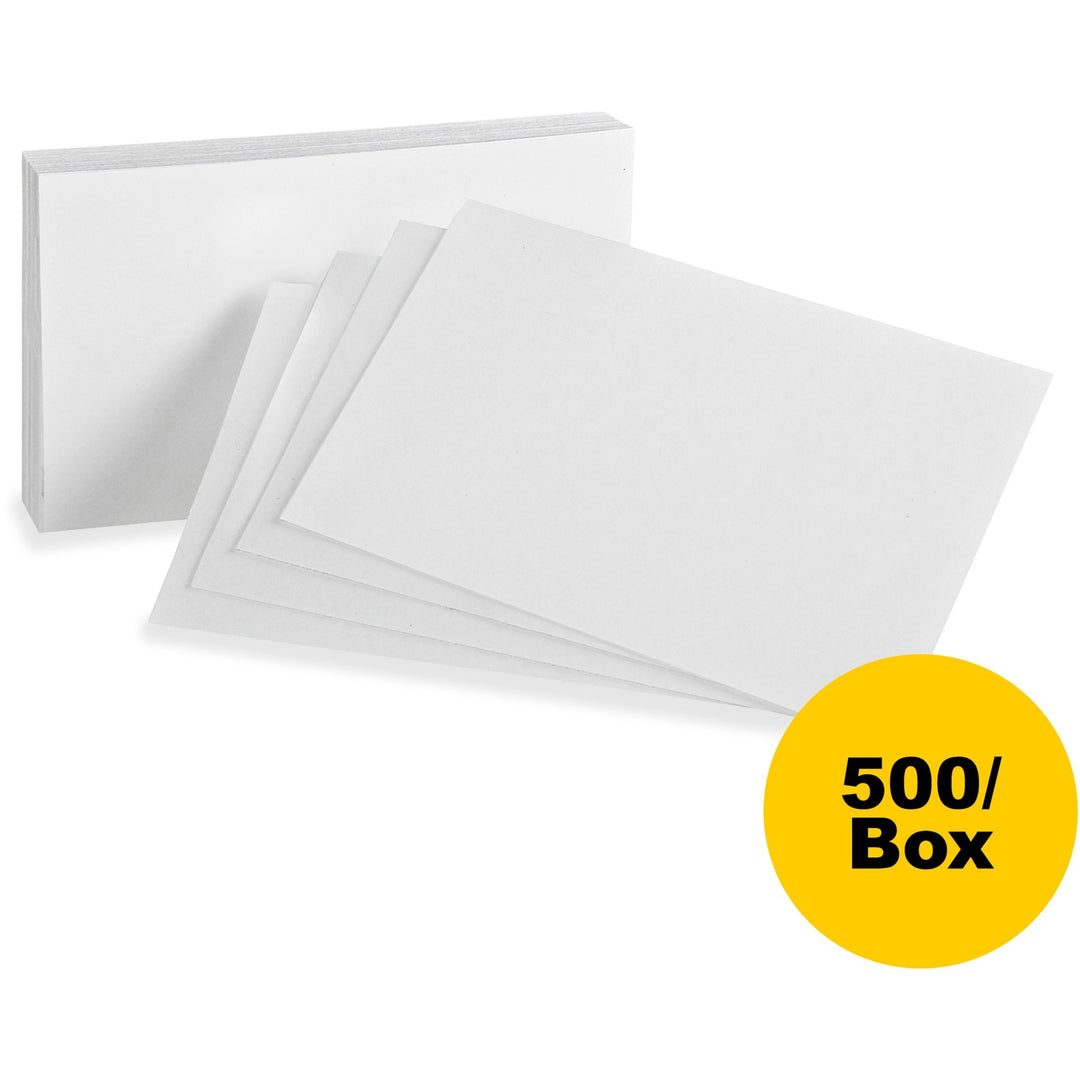 Image of Oxford Index Cards, Blank, 4"x6", 100/PK, 5PK/BX, White