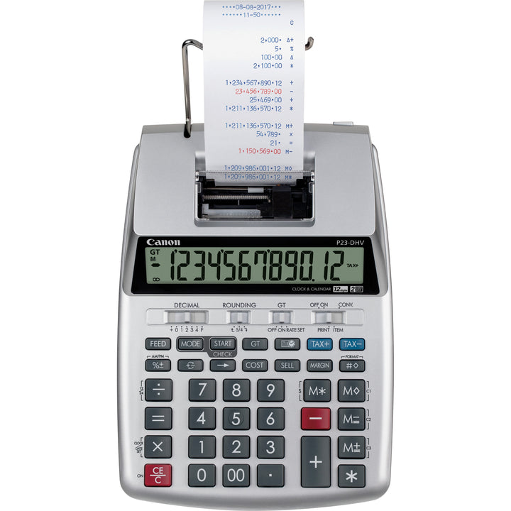 Image of Canon® P23-DHV-3 12-Digit Desktop Calculator, Black/Red Print, 2.3 Lines/Sec