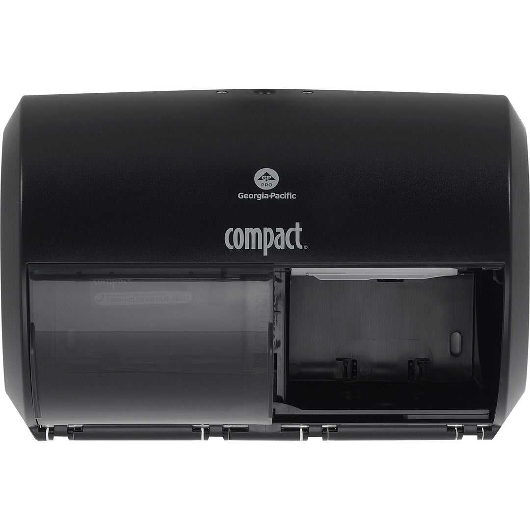 Image of Compact 56784A 2-Roll Side-by-Side Coreless High-Capacity Toilet Paper Dispenser