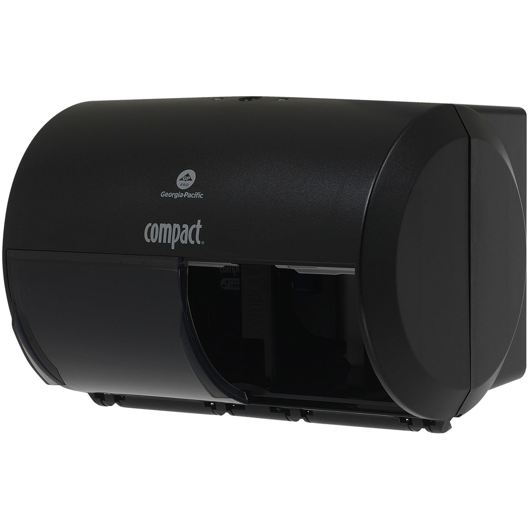 Image of Compact 56784A 2-Roll Side-by-Side Coreless High-Capacity Toilet Paper Dispenser