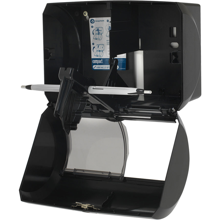 Image of Compact 56784A 2-Roll Side-by-Side Coreless High-Capacity Toilet Paper Dispenser