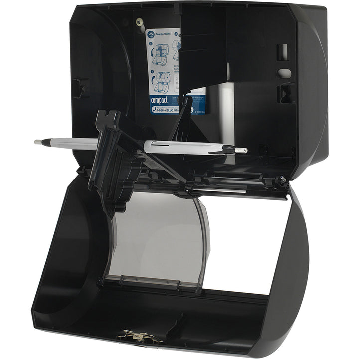 Image of Compact 56784A 2-Roll Side-by-Side Coreless High-Capacity Toilet Paper Dispenser