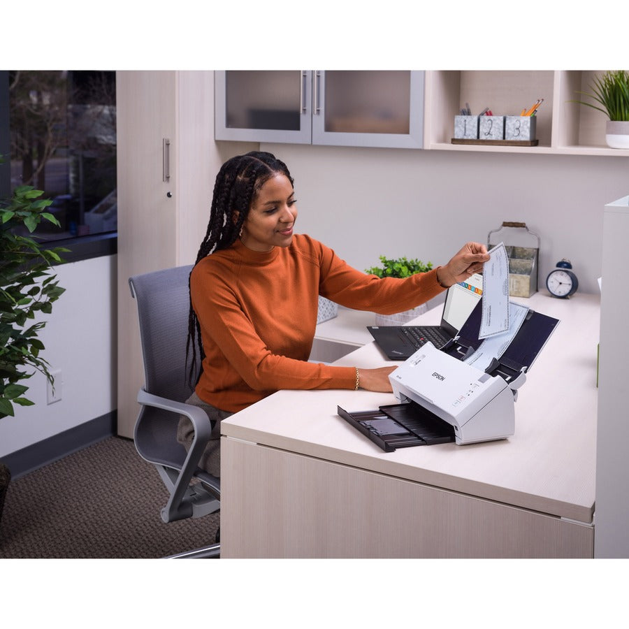Image of Epson® Ds-410 Document Scanner, 600 Dpi Optical Resolution, 50-Sheet Duplex Auto Document Feeder