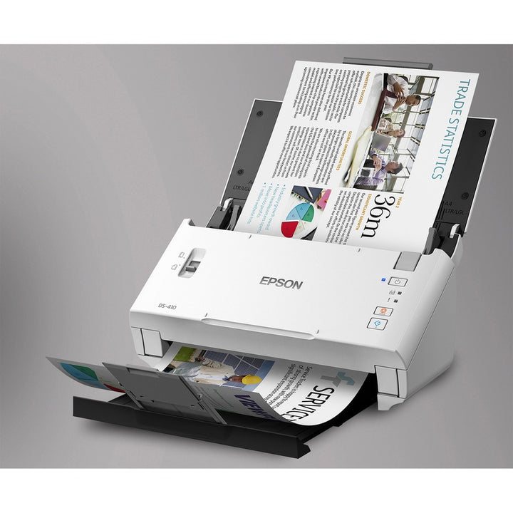 Image of Epson® Ds-410 Document Scanner, 600 Dpi Optical Resolution, 50-Sheet Duplex Auto Document Feeder